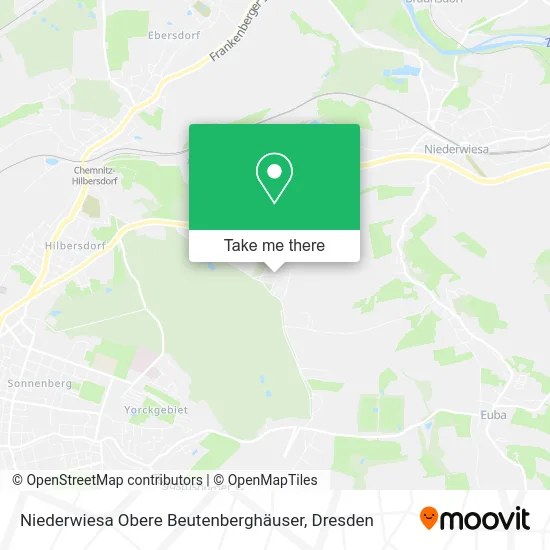Карта Niederwiesa Obere Beutenberghäuser