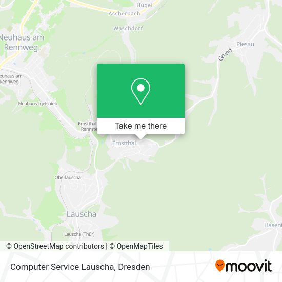 Computer Service Lauscha map