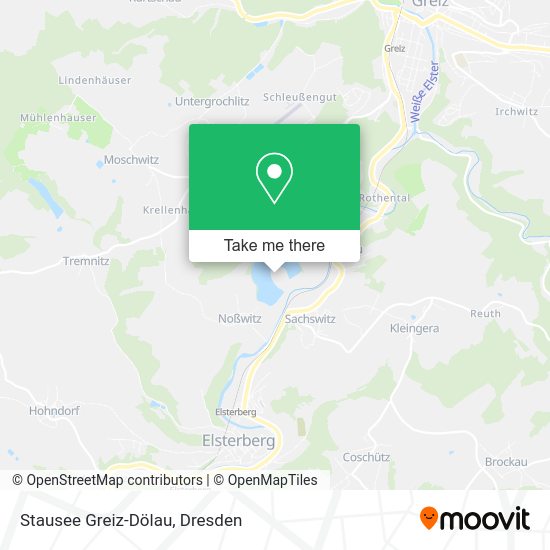 Карта Stausee Greiz-Dölau