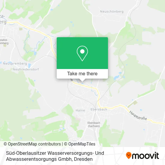 Карта Süd-Oberlausitzer Wasserversorgungs- Und Abwasserentsorgungs Gmbh