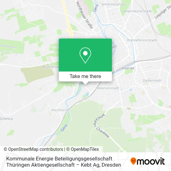 Kommunale Energie Beteiligungsgesellschaft Thüringen Aktiengesellschaft – Kebt Ag map