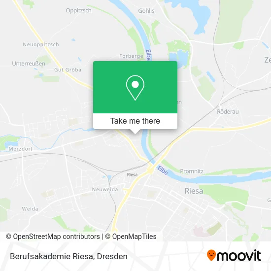 Berufsakademie Riesa map