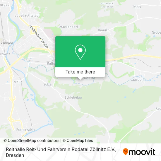 Карта Reithalle Reit- Und Fahrverein Rodatal Zöllnitz E.V.
