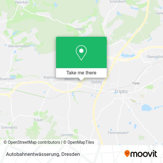 Карта Autobahnentwässerung
