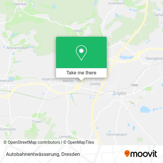 Карта Autobahnentwässerung