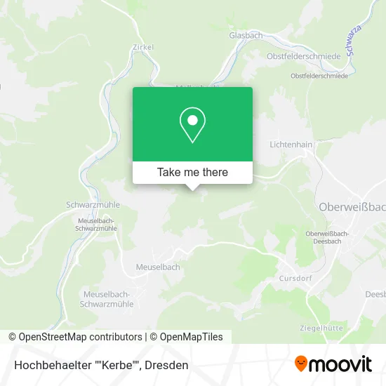 Карта Hochbehaelter ""Kerbe""