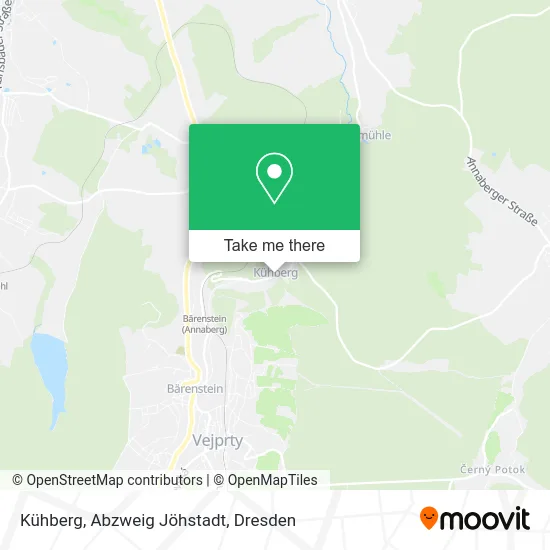 Карта Kühberg, Abzweig Jöhstadt