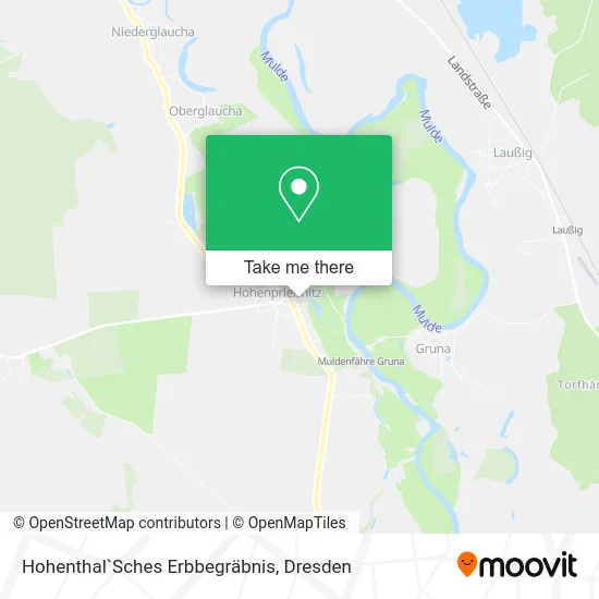 Карта Hohenthal`Sches Erbbegräbnis