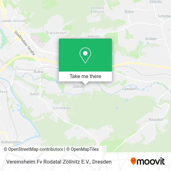 Карта Vereinsheim Fv Rodatal Zöllnitz E.V.