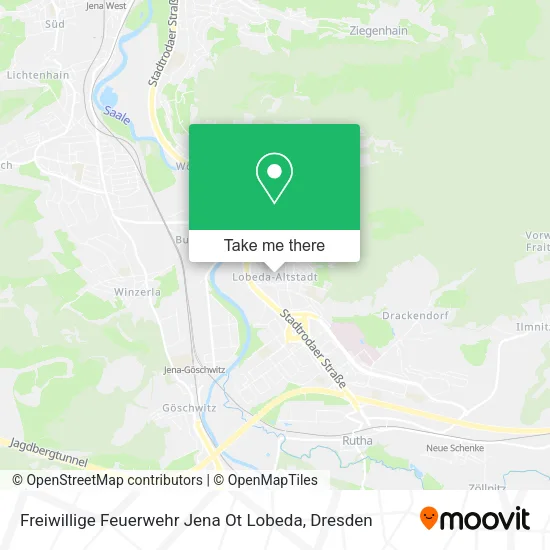 Карта Freiwillige Feuerwehr Jena Ot Lobeda