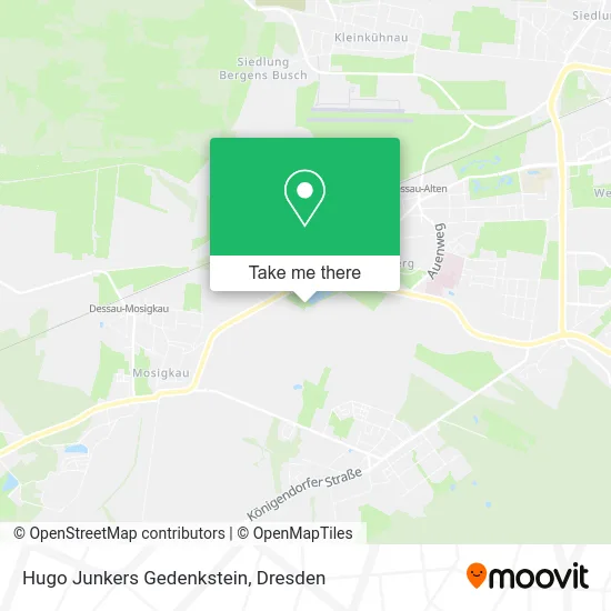 Карта Hugo Junkers Gedenkstein