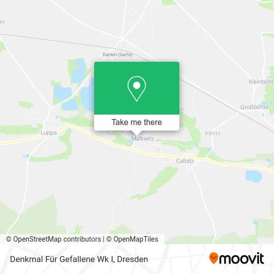 Карта Denkmal Für Gefallene Wk I