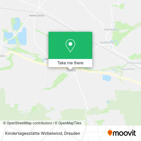 Карта Kindertagesstätte Wirbelwind