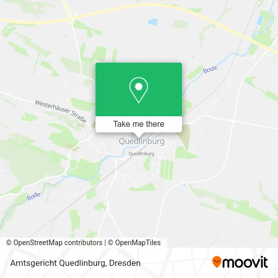 Карта Amtsgericht Quedlinburg
