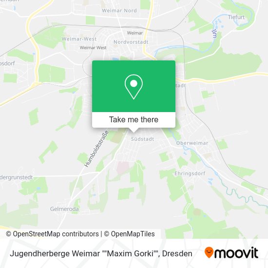 Карта Jugendherberge Weimar ""Maxim Gorki""
