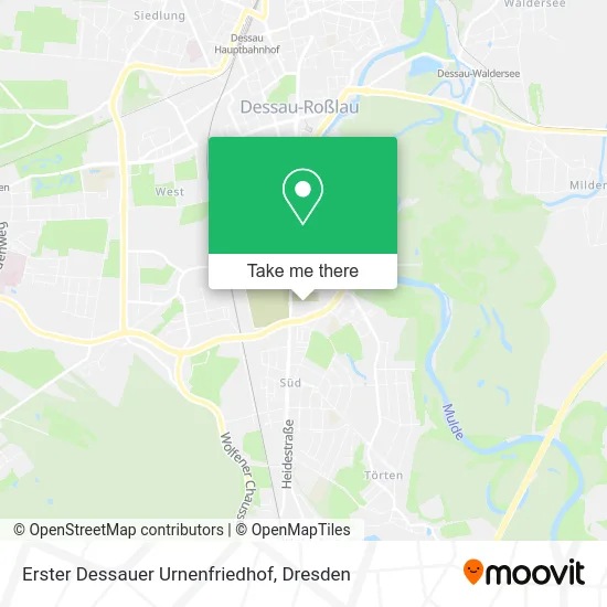 Карта Erster Dessauer Urnenfriedhof