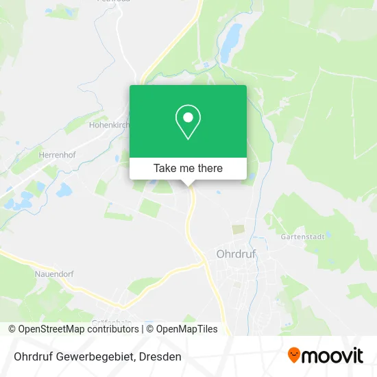 Карта Ohrdruf Gewerbegebiet