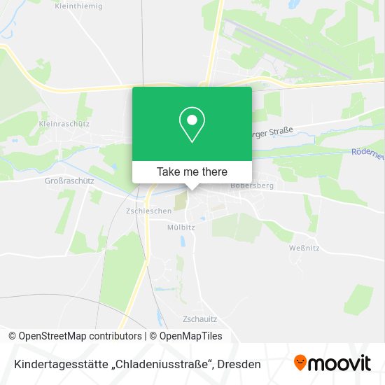 Карта Kindertagesstätte „Chladeniusstraße“