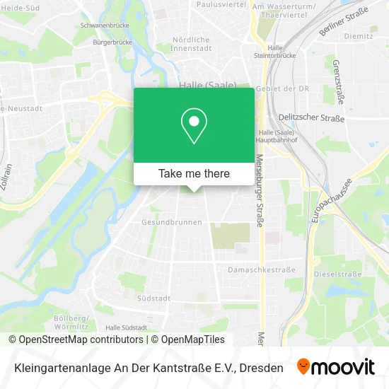 Карта Kleingartenanlage An Der Kantstraße E.V.