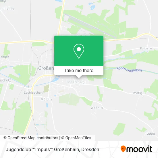Карта Jugendclub ""Impuls"" Großenhain