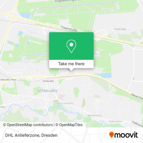 Карта DHL Anlieferzone