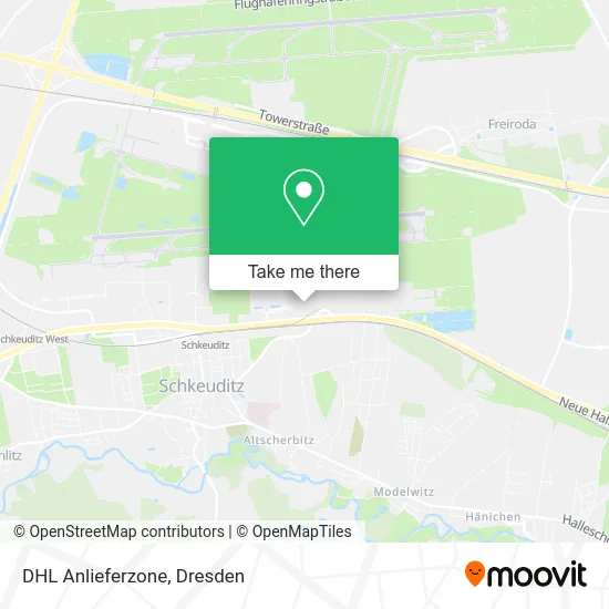 Карта DHL Anlieferzone