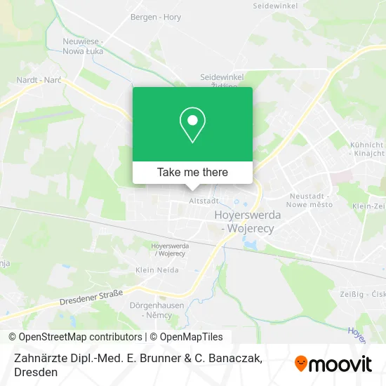 Карта Zahnärzte Dipl.-Med. E. Brunner & C. Banaczak