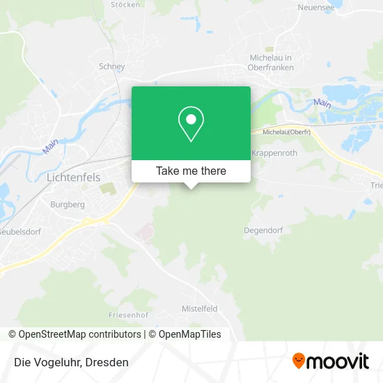 Карта Die Vogeluhr