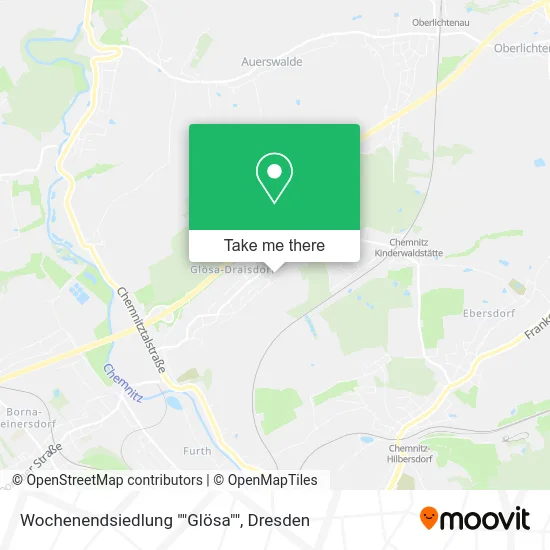 Карта Wochenendsiedlung ""Glösa""