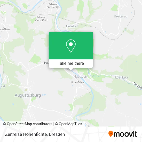 Карта Zeitreise Hohenfichte