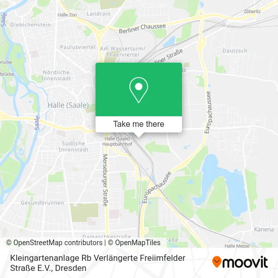 Карта Kleingartenanlage Rb Verlängerte Freiimfelder Straße E.V.
