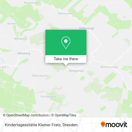 Карта Kindertagesstätte Kleiner Fratz