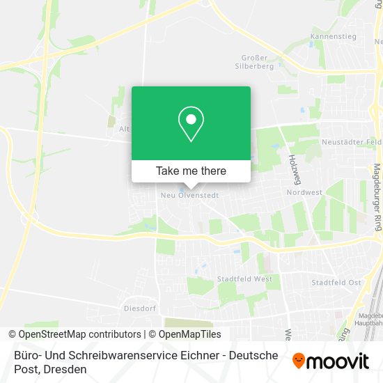 Карта Büro- Und Schreibwarenservice Eichner - Deutsche Post