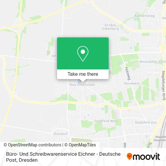 Карта Büro- Und Schreibwarenservice Eichner - Deutsche Post
