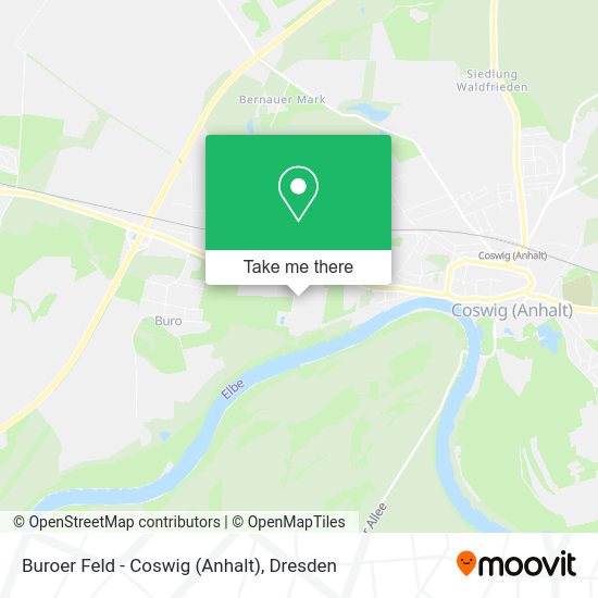 Карта Buroer Feld - Coswig (Anhalt)