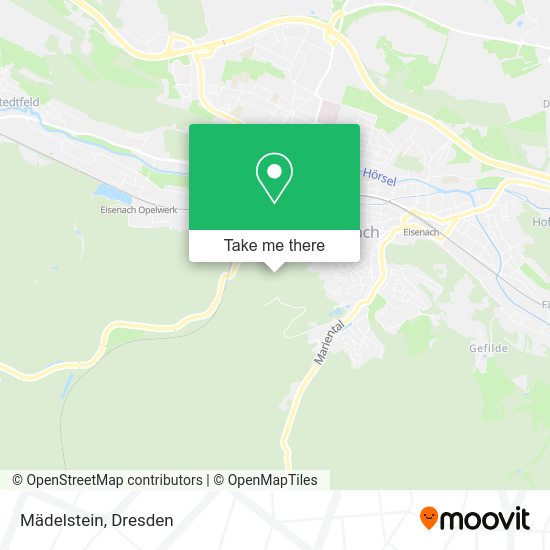 Карта Mädelstein