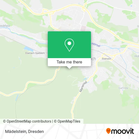 Карта Mädelstein