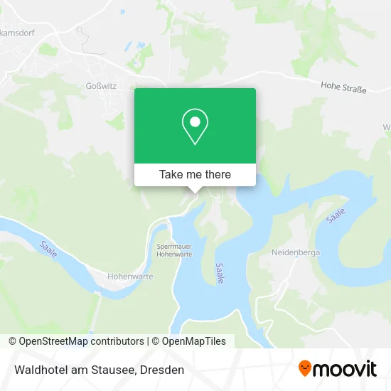 Карта Waldhotel am Stausee