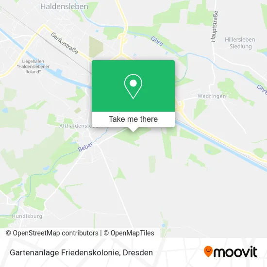 Карта Gartenanlage Friedenskolonie