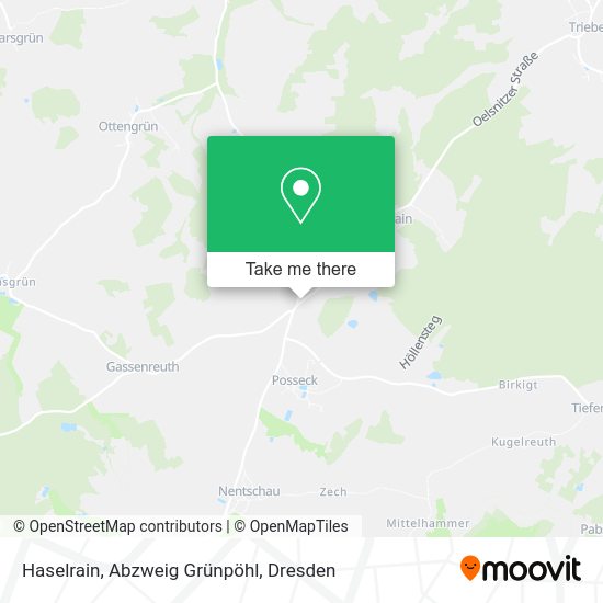 Карта Haselrain, Abzweig Grünpöhl