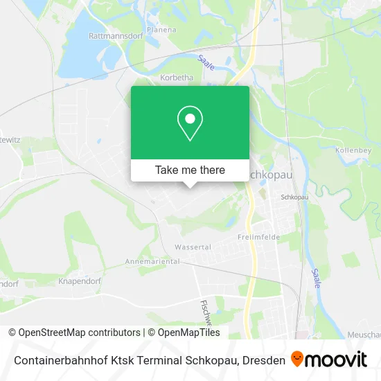Карта Containerbahnhof Ktsk Terminal Schkopau