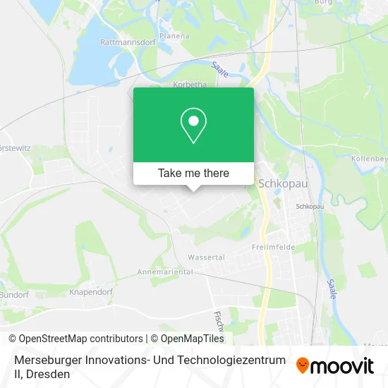 Карта Merseburger Innovations- Und Technologiezentrum II