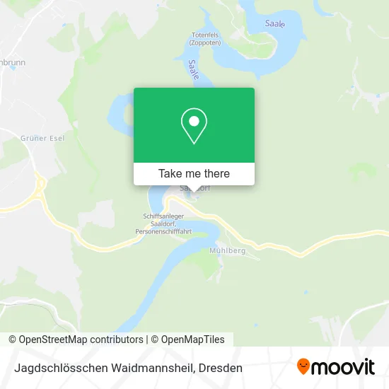 Карта Jagdschlösschen Waidmannsheil