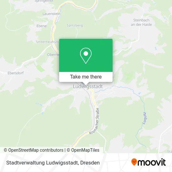 Карта Stadtverwaltung Ludwigsstadt
