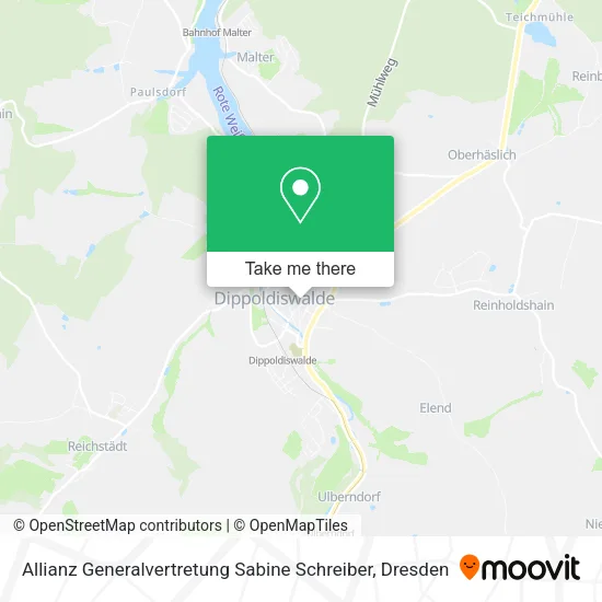 Карта Allianz Generalvertretung Sabine Schreiber