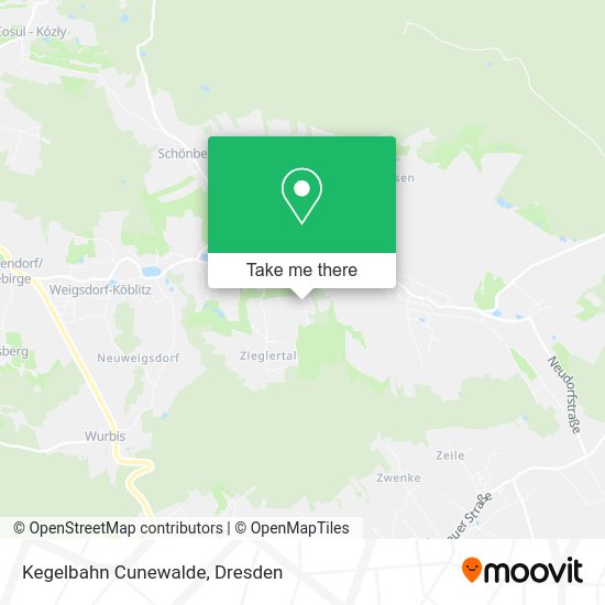 Карта Kegelbahn Cunewalde