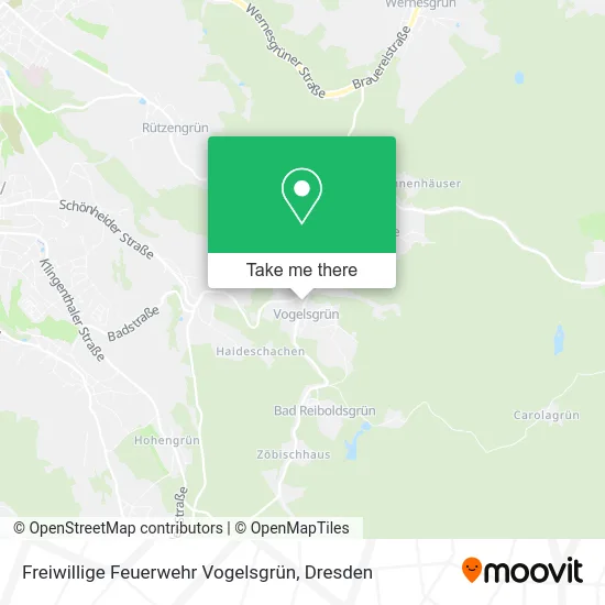 Карта Freiwillige Feuerwehr Vogelsgrün