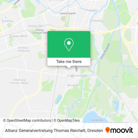 Карта Allianz Generalvertretung Thomas Reichelt