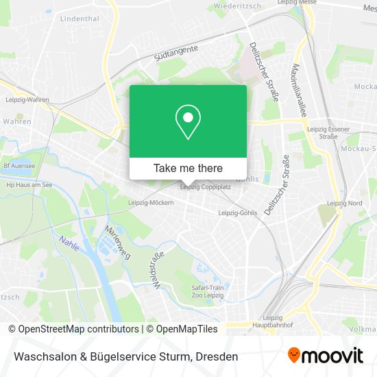 Карта Waschsalon & Bügelservice Sturm