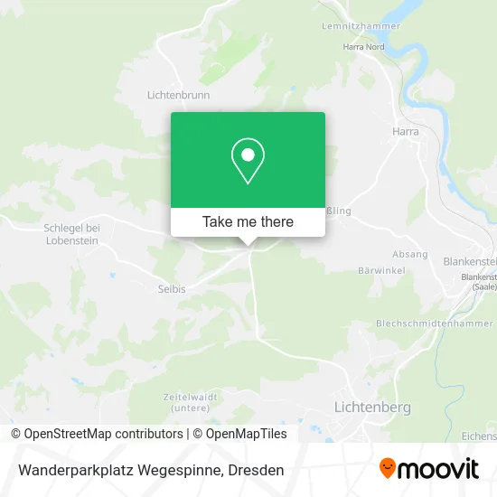 Карта Wanderparkplatz Wegespinne